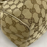 【6kd3953】グッチ トートバッグ GGキャンバス スーキー 211944 キャンバス ブラウン ゴールド金具【中古】レディース