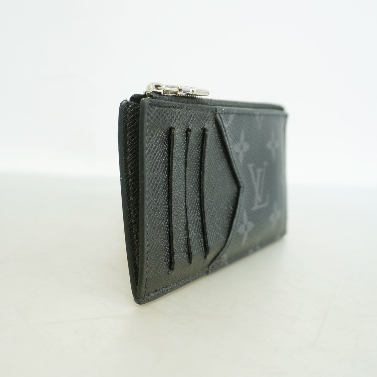 【6kd3980】ルイヴィトン コインケース モノグラム・エクリプス コインカードホルダー M30271 ブラック【中古】メンズ