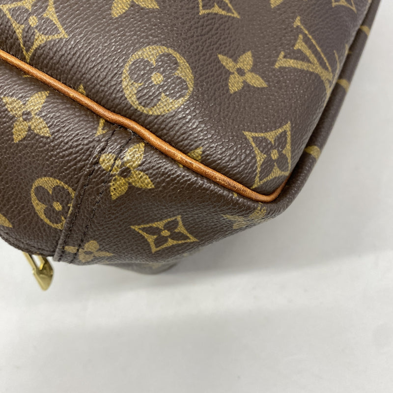 【6kd4022-h】ルイヴィトン ハンドバッグ モノグラム ドーヴィル M47270 ブラウン【中古】レディース