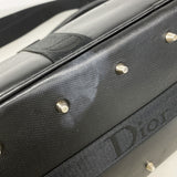 【6kd4031】クリスチャンディオール ハンドバッグ ハードコア レザー ブラック シルバー金具 2wayバッグ【中古】レディース