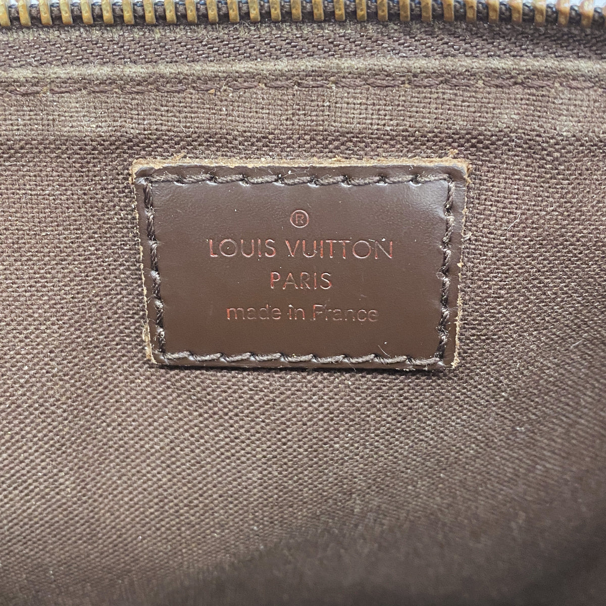 【6kd4037】ルイヴィトン ショルダーバッグ ダミエ ポシェットプラットブルックリン N41100 エベヌ【中古】メンズ