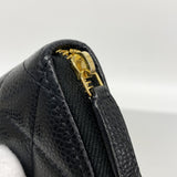 【6kd4040】シャネル コインケース マトラッセ キャビアスキン ブラック ゴールド金具【中古】メンズ レディース ユニセックス