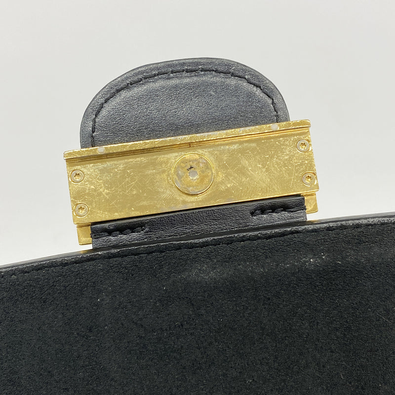 【6kd4045】ルイヴィトン ショルダーバッグ エピ ドーフィーヌMM M56141 ノワール【中古】レディース