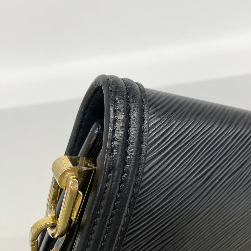 【6kd4045】ルイヴィトン ショルダーバッグ エピ ドーフィーヌMM M56141 ノワール【中古】レディース