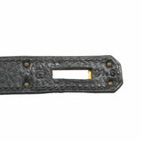 【6kd4049-h】エルメス ハンドバッグ ケリー32 アルデンヌ ブラック ゴールド金具 □C刻印 2wayバッグ【中古】レディース