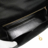【6kd4049-h】エルメス ハンドバッグ ケリー32 アルデンヌ ブラック ゴールド金具 □C刻印 2wayバッグ【中古】レディース