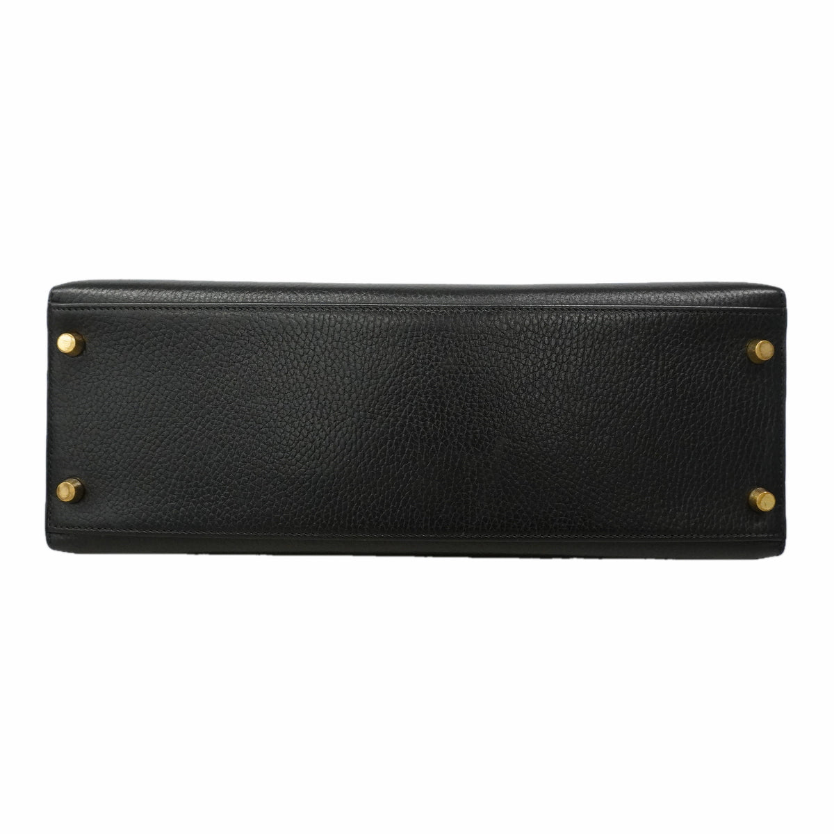 【6kd4049-h】エルメス ハンドバッグ ケリー32 アルデンヌ ブラック ゴールド金具 □C刻印 2wayバッグ【中古】レディース