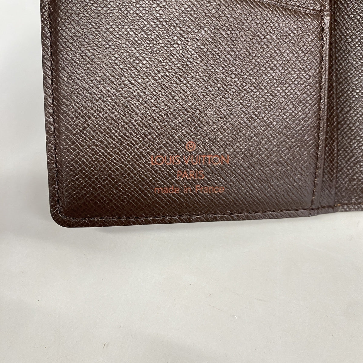 【6kd4059】ルイヴィトン 長札入れ ダミエ ポルトバルールカルトクレディ N61823 エベヌ【中古】メンズ レディース ユニセックス