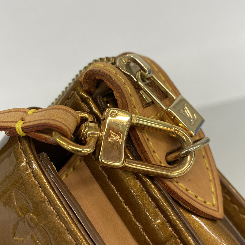 【6kd4094】ルイヴィトン ショルダーバッグ ヴェルニ モット M91138 ブロンズ【中古】レディース