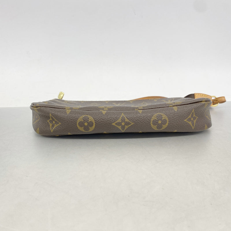 【6kd4095】ルイヴィトン ポーチ モノグラム ポシェットアクセソワール M51980 ブラウン【中古】レディース