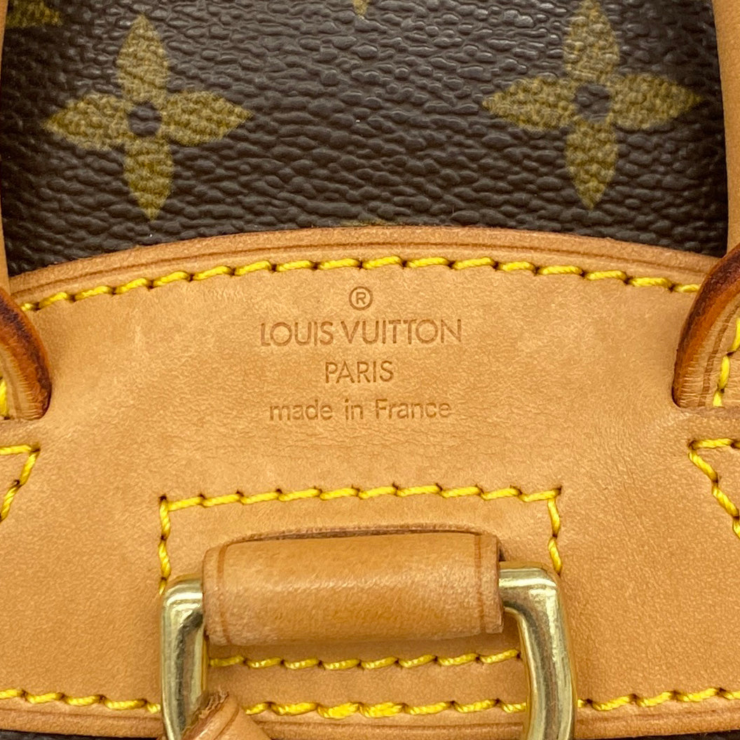 【6kd4112】ルイヴィトン リュック・デイパック モノグラム ミニモンスリ M51137 ブラウン【中古】レディース