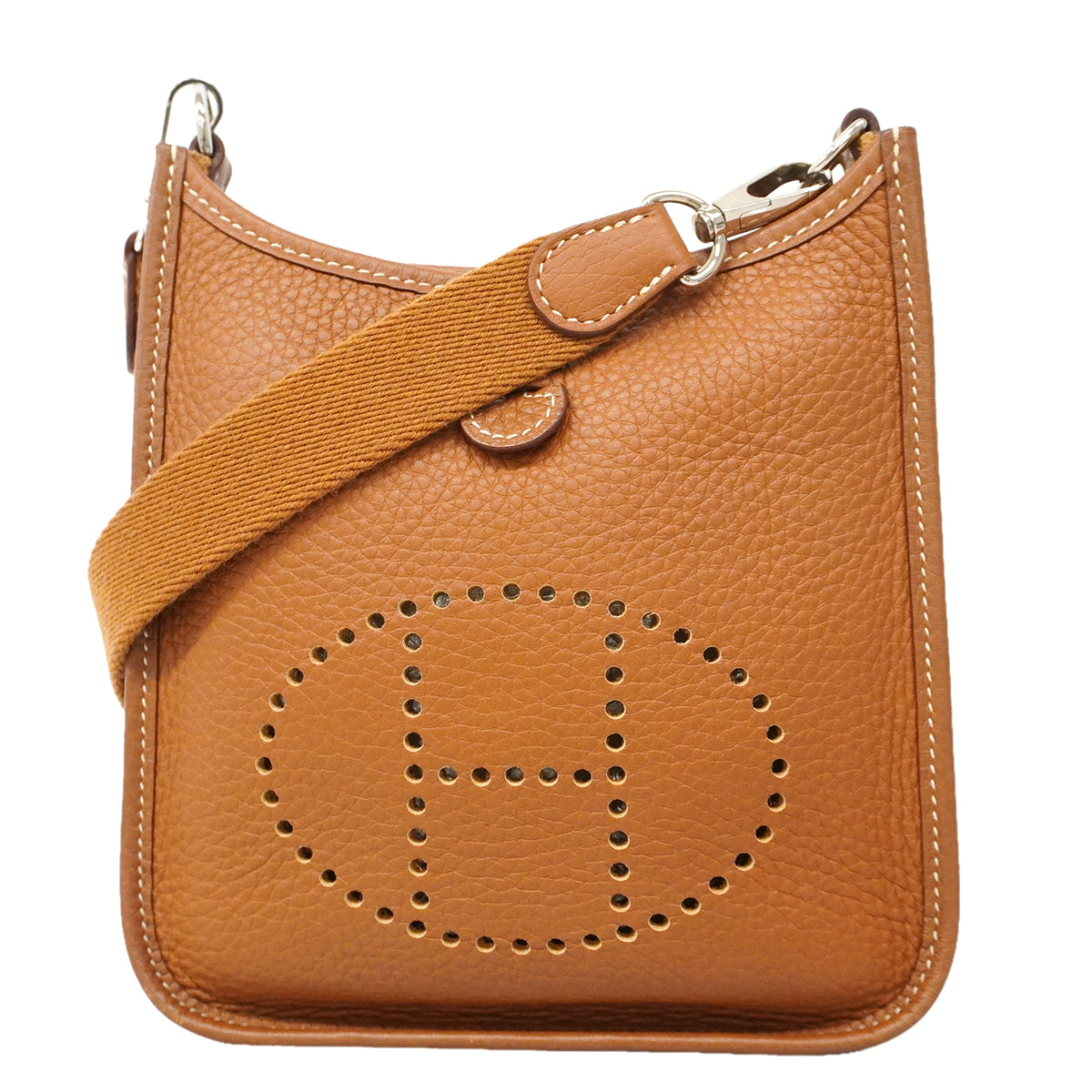 【6kd4134-h】エルメス ショルダーバッグ エヴリンTPM トリヨンクレマンス ゴールド シルバー金具 U刻印 2wayバッグ【中古】レディース