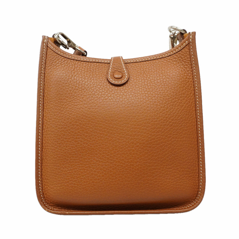 【6kd4134-h】エルメス ショルダーバッグ エヴリンTPM トリヨンクレマンス ゴールド シルバー金具 U刻印 2wayバッグ【中古】レディース