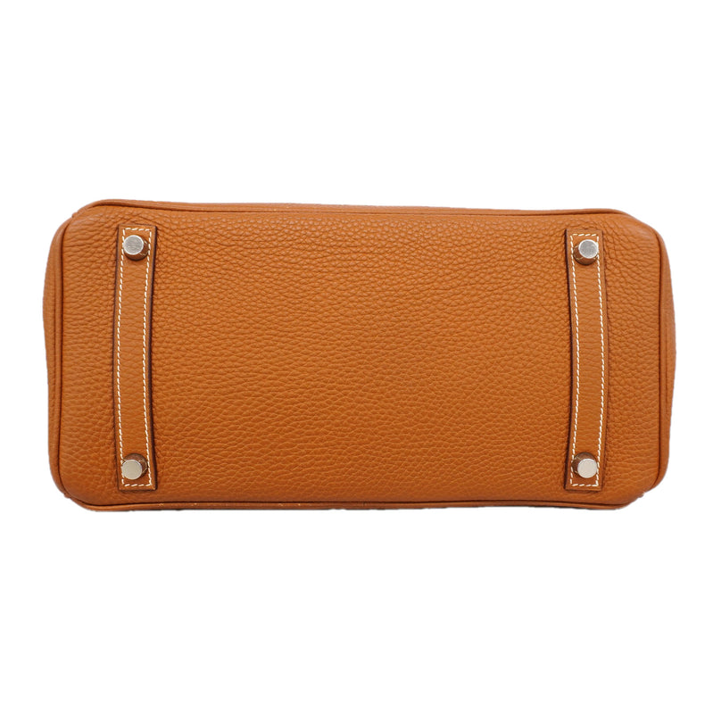 【6kd4136-h】エルメス ハンドバッグ バーキン30 トゴ ゴールド シルバー金具 □H刻印【中古】レディース