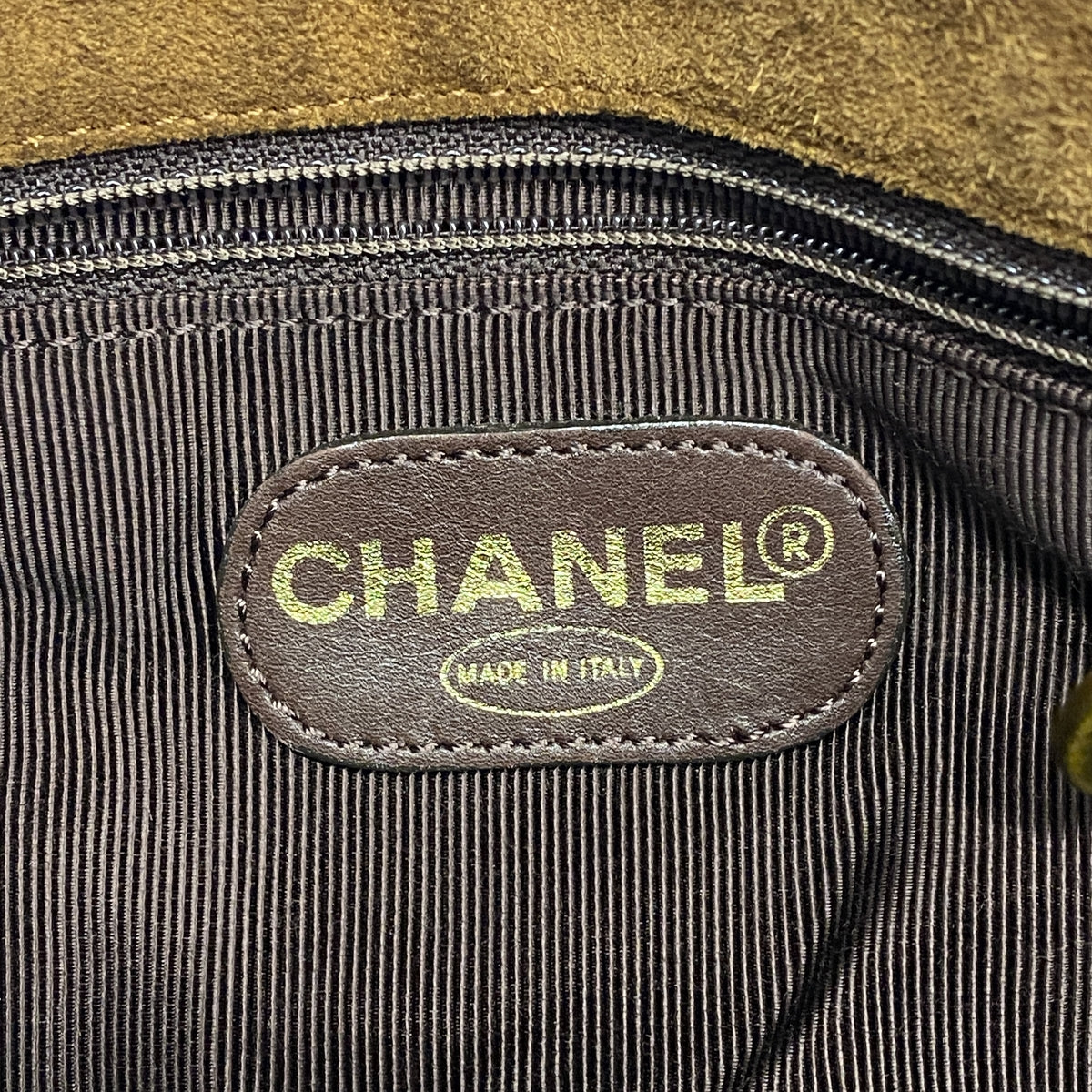 【6kd4143】シャネル ショルダーバッグ フリンジショルダー スウェード ブラウン ゴールド金具【中古】レディース