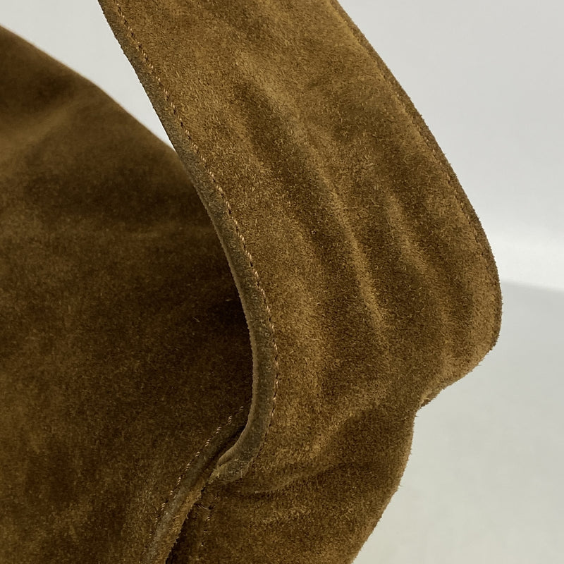 【6kd4143】シャネル ショルダーバッグ フリンジショルダー スウェード ブラウン ゴールド金具【中古】レディース