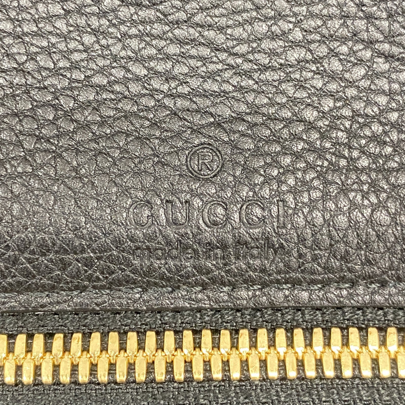 【6kd4158】グッチ トートバッグ 674850 レザー ブラック ゴールド金具 2wayバッグ【中古】メンズ