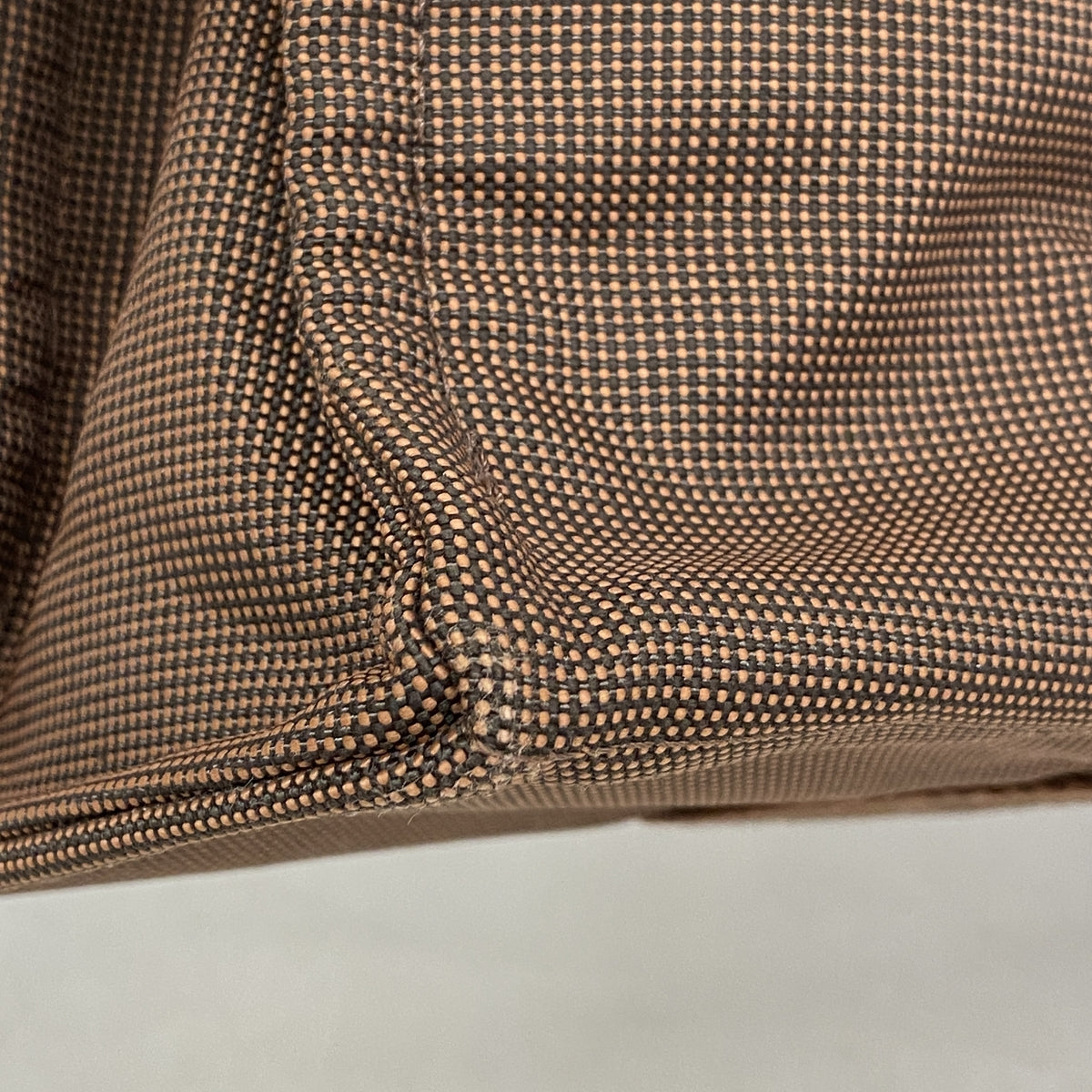 【6kd4168】エルメス トートバッグ エールラインMM ナイロン ブラウン シルバー金具【中古】メンズ レディース ユニセックス