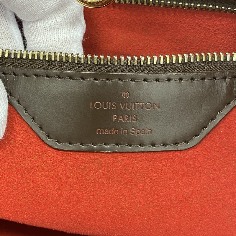 【6kd4172】ルイヴィトン トートバッグ ダミエ ハムステッドMM N51204 エベヌ【中古】レディース