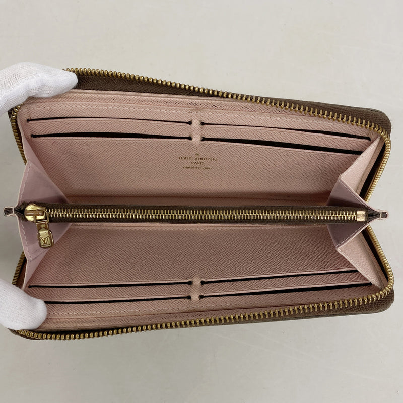 【6kd4185】ルイヴィトン 長財布 モノグラム ポルトフォイユクレマンス M61298 ローズバレリーヌ【中古】レディース