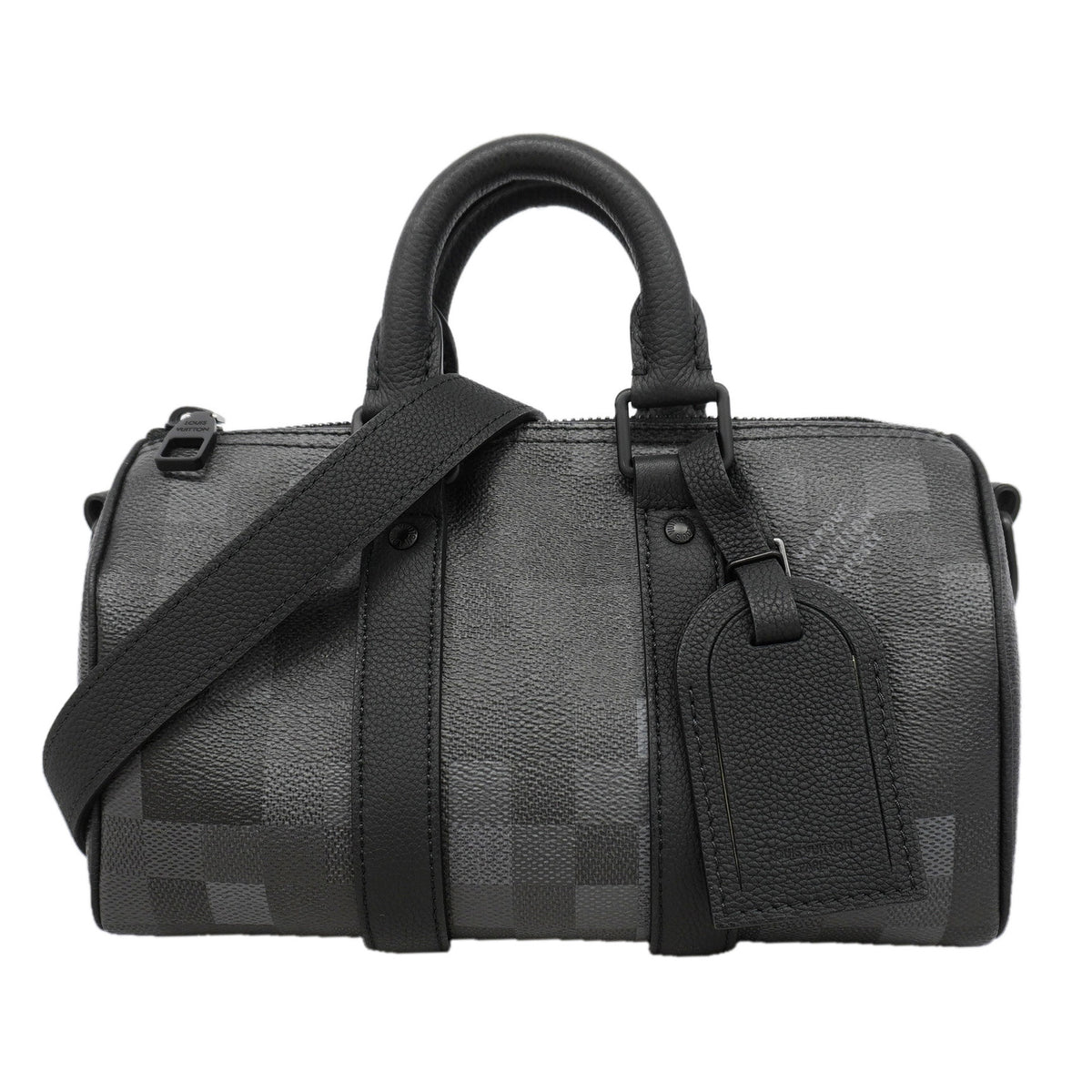 【6kd4194】ルイヴィトン ハンドバッグ ダモフラージュ キーポルバンドリエール25 M14919 ブラック 2wayバッグ【中古】メンズ