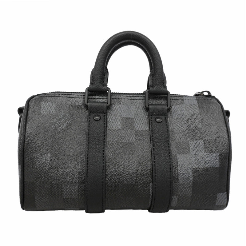 【6kd4194】ルイヴィトン ハンドバッグ ダモフラージュ キーポルバンドリエール25 M14919 ブラック 2wayバッグ【中古】メンズ