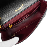 【6kd4196】シャネル ショルダーバッグ マトラッセ チェーンショルダー ラムスキン ブラック ゴールド金具【中古】レディース