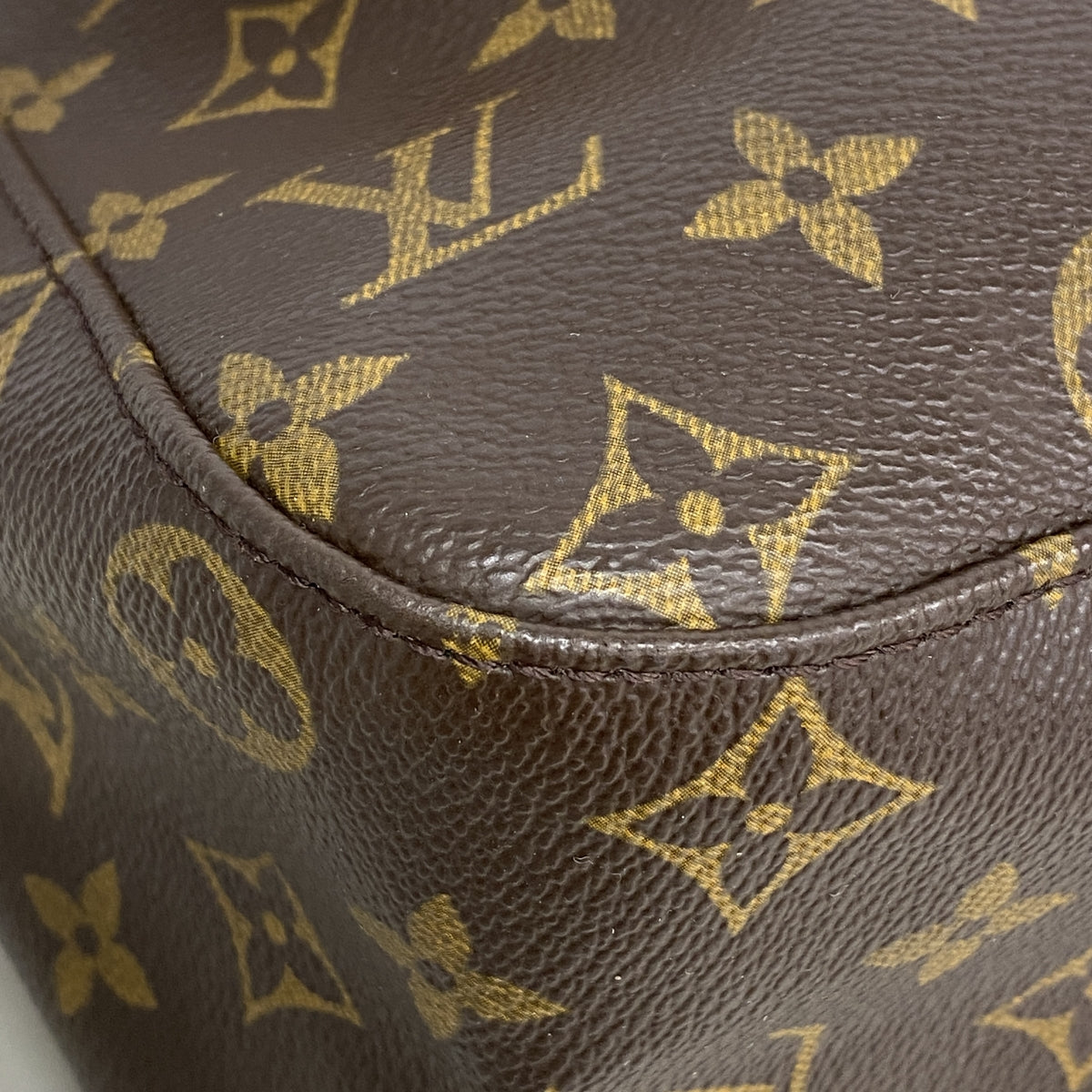 【6kd4206】ルイヴィトン ショルダーバッグ モノグラム ルーピングGM M51145 ブラウン【中古】レディース