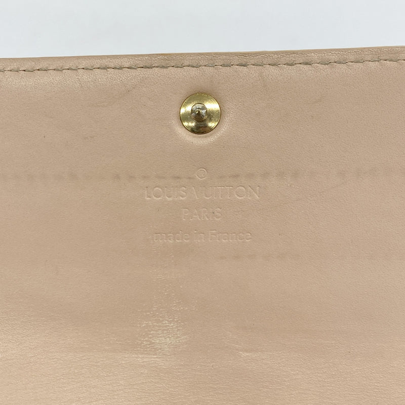 【6kd4216】ルイヴィトン 長財布 ヴェルニ ポルトフォイユサラ M91522 ローズフロランタン【中古】レディース