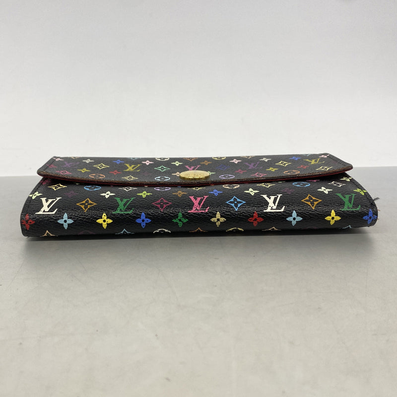 【6kd4218】ルイヴィトン 長財布 モノグラム・マルチカラー ポルトフォイユサラ M93747 ノワール グルナード【中古】レディース