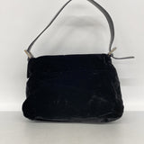 【6kd4226】フェンディ ハンドバッグ マンマバケット ベルベット ブラック シルバー金具【中古】レディース
