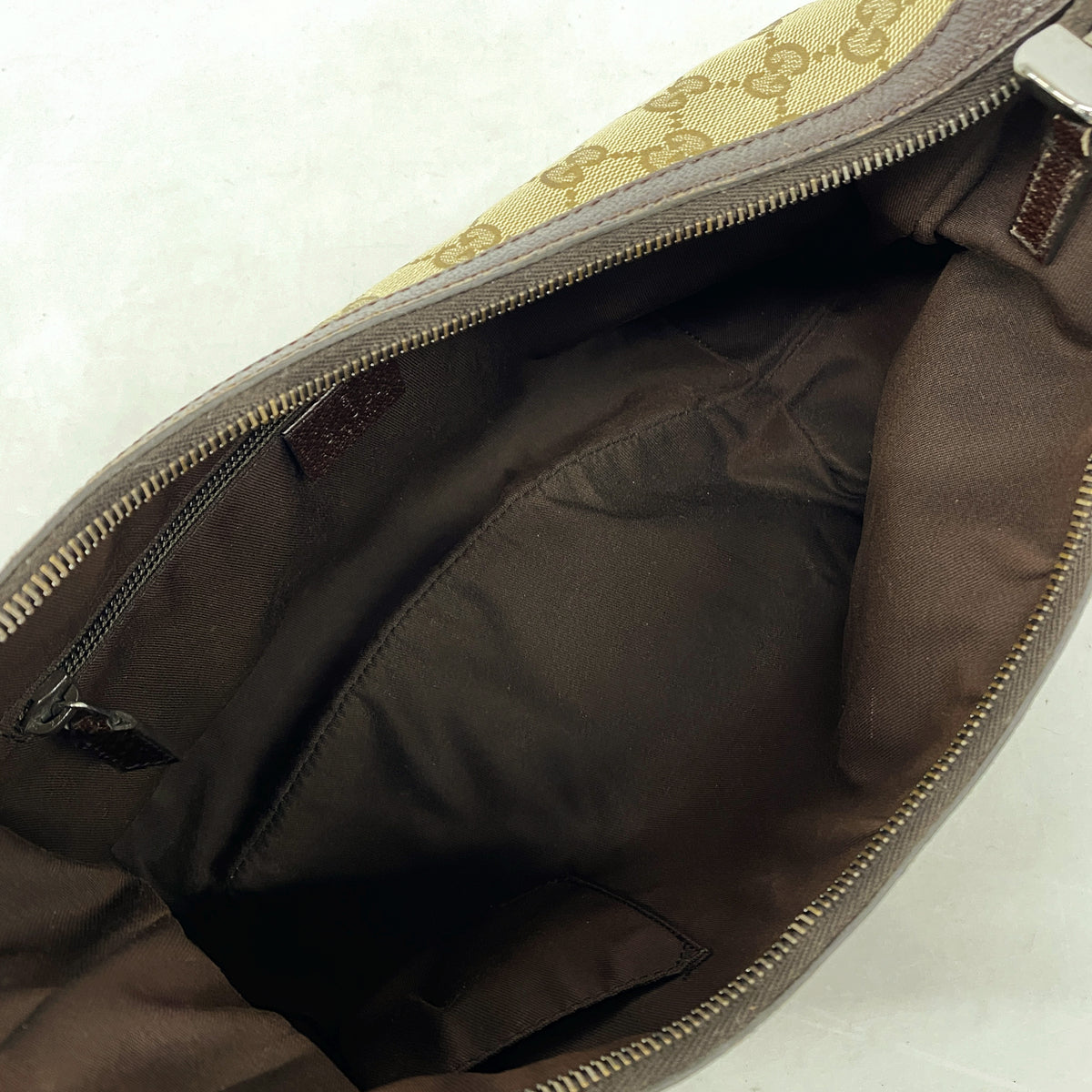 【6kd4232】グッチ ショルダーバッグ GGキャンバス/シェリーライン 181092 キャンバス ブラウン シルバー金具【中古】レディース