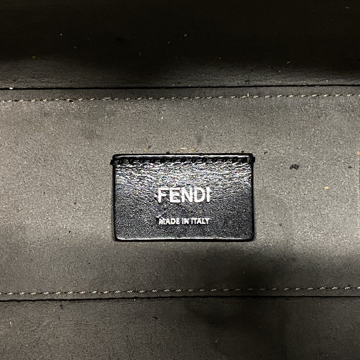 【6kd4246】フェンディ ハンドバッグ ゴートゥーショッパー レザー ブラック シルバー金具 2wayバッグ【中古】レディース