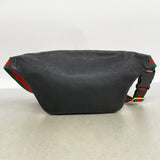 【6kd4249】グッチ ウエストバッグ 530412 レザー ブラック ゴールド金具【中古】メンズ