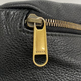 【6kd4249】グッチ ウエストバッグ 530412 レザー ブラック ゴールド金具【中古】メンズ
