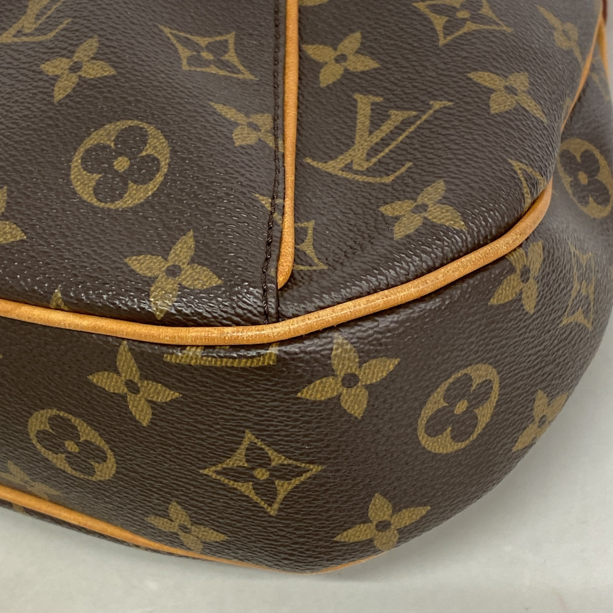【6kd4252】ルイヴィトン ショルダーバッグ モノグラム テムズGM M56383 ブラウン【中古】レディース