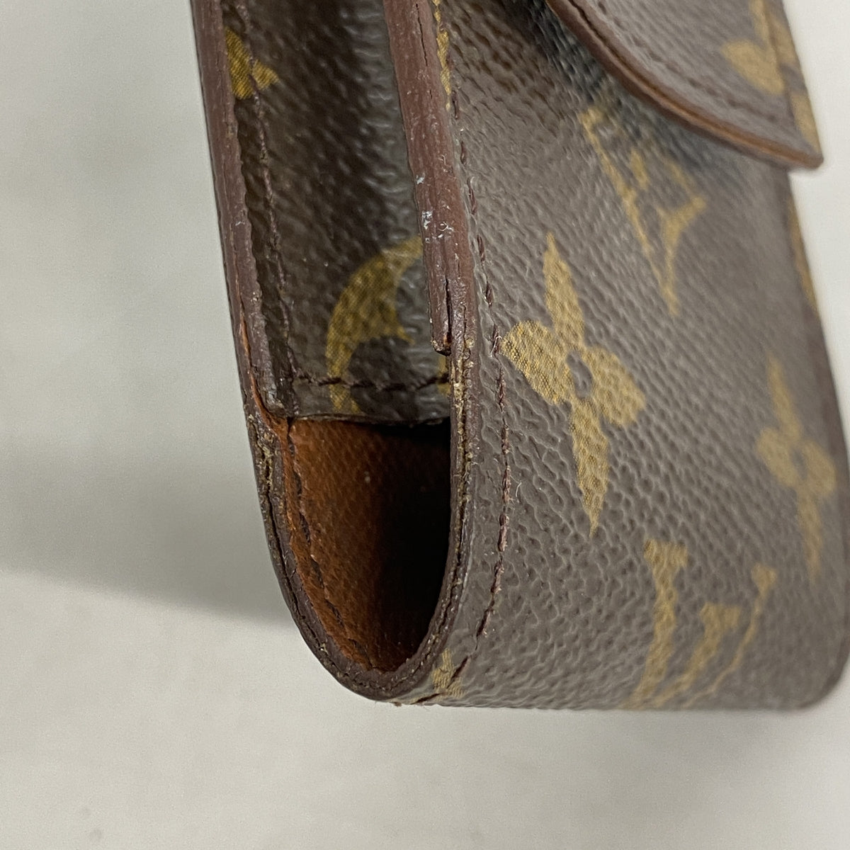 【6kd4289】ルイヴィトン シガレットケース モノグラム エテュイシガレット M63024 ブラウン【中古】メンズ レディース ユニセックス