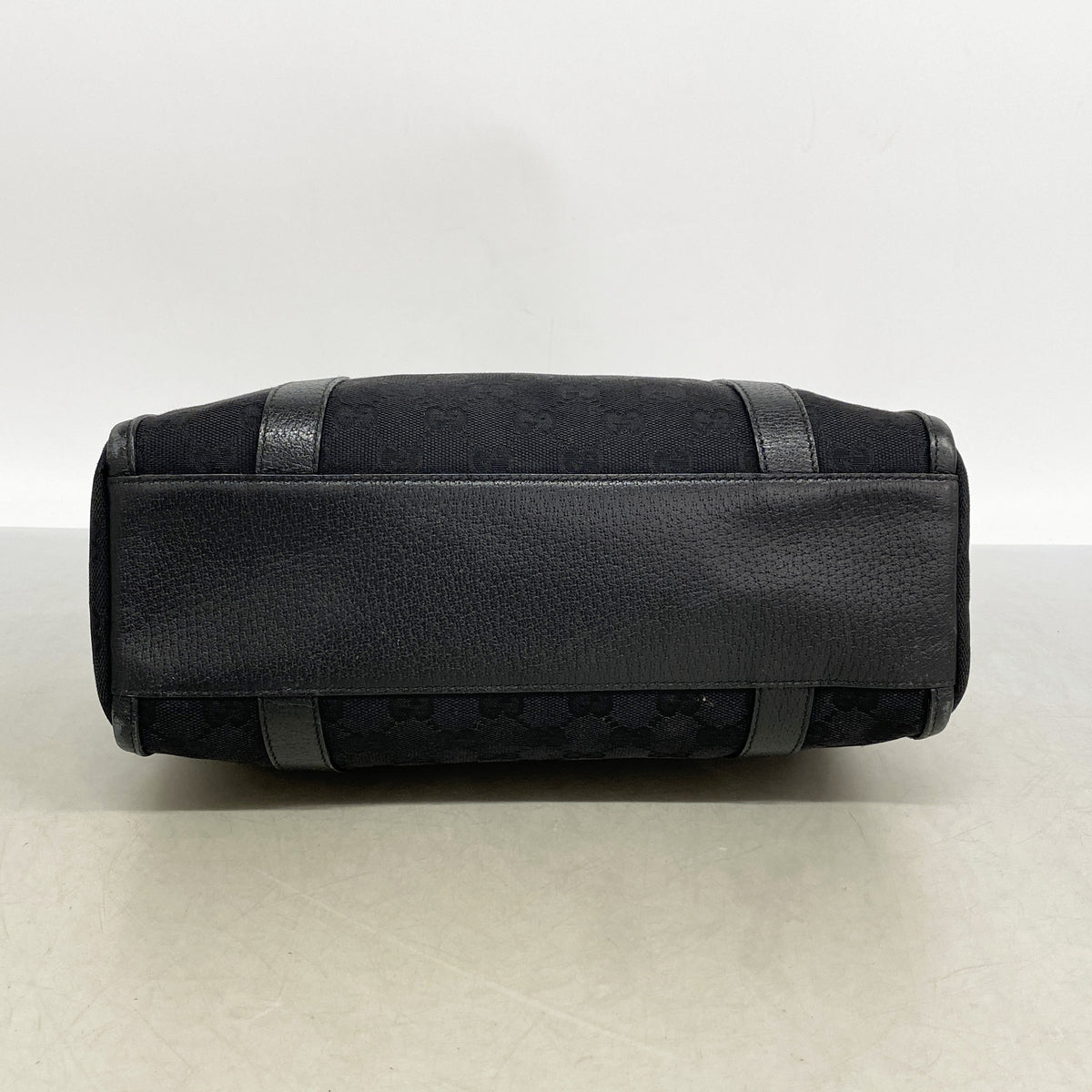 【6kd4309】グッチ ハンドバッグ GGキャンバス/アビー 130942 キャンバス ブラック ゴールド金具【中古】レディース