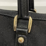 【6kd4309】グッチ ハンドバッグ GGキャンバス/アビー 130942 キャンバス ブラック ゴールド金具【中古】レディース