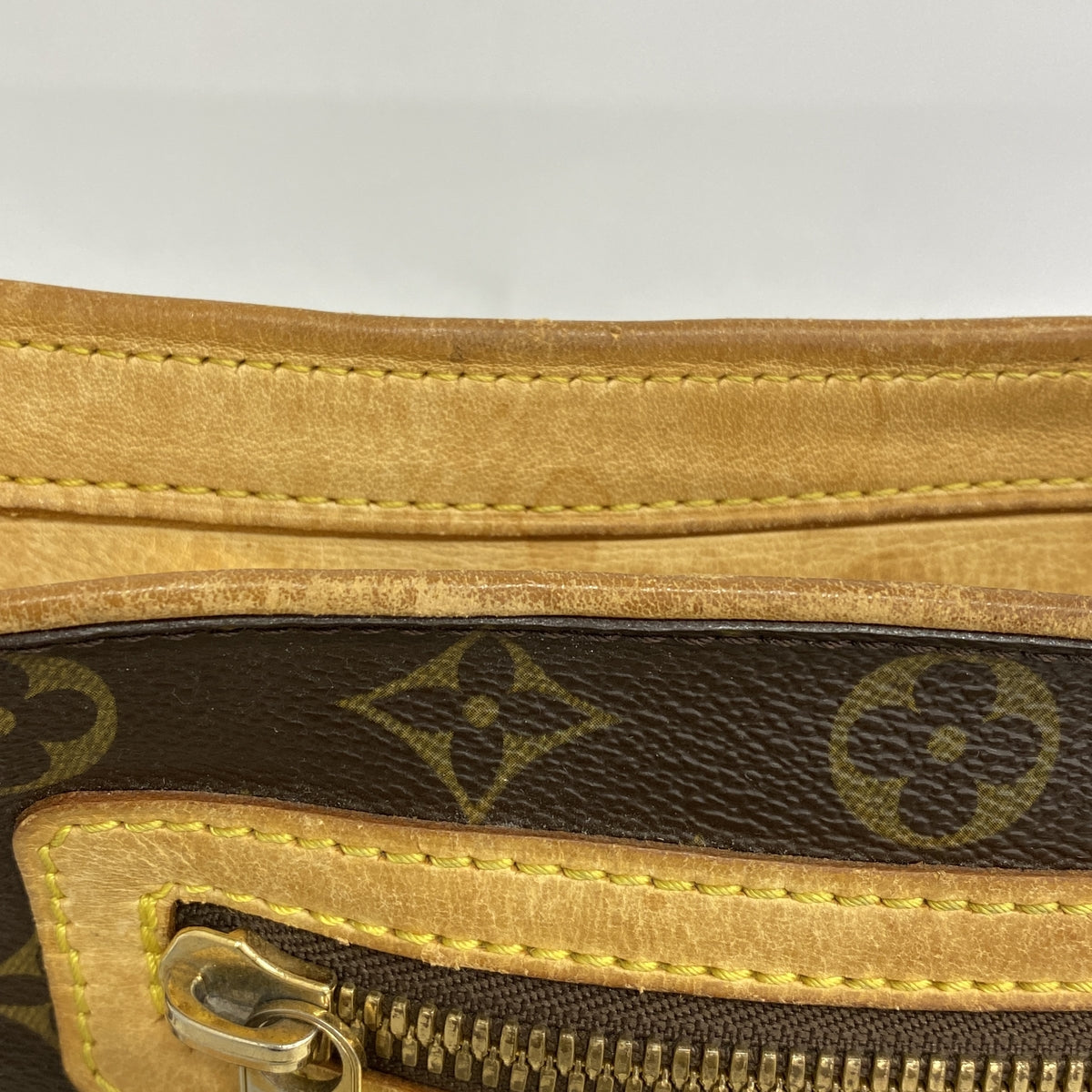【6kd4313】ルイヴィトン ショルダーバッグ モノグラム ハドソンGM M40045 ブラウン【中古】レディース