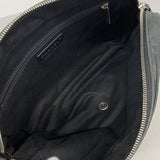 【6kd4335】シャネル ショルダーバッグ マトラッセ Wチェーン レザー ブラック シルバー金具【中古】レディース