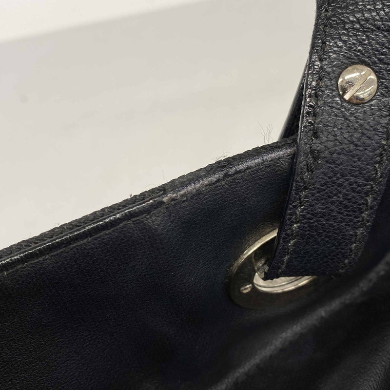 【6kd4336】シャネル トートバッグ パリビアリッツ レザー ブラック【中古】レディース