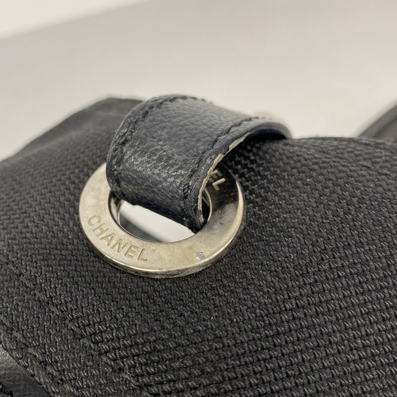 【6kd4336】シャネル トートバッグ パリビアリッツ レザー ブラック【中古】レディース
