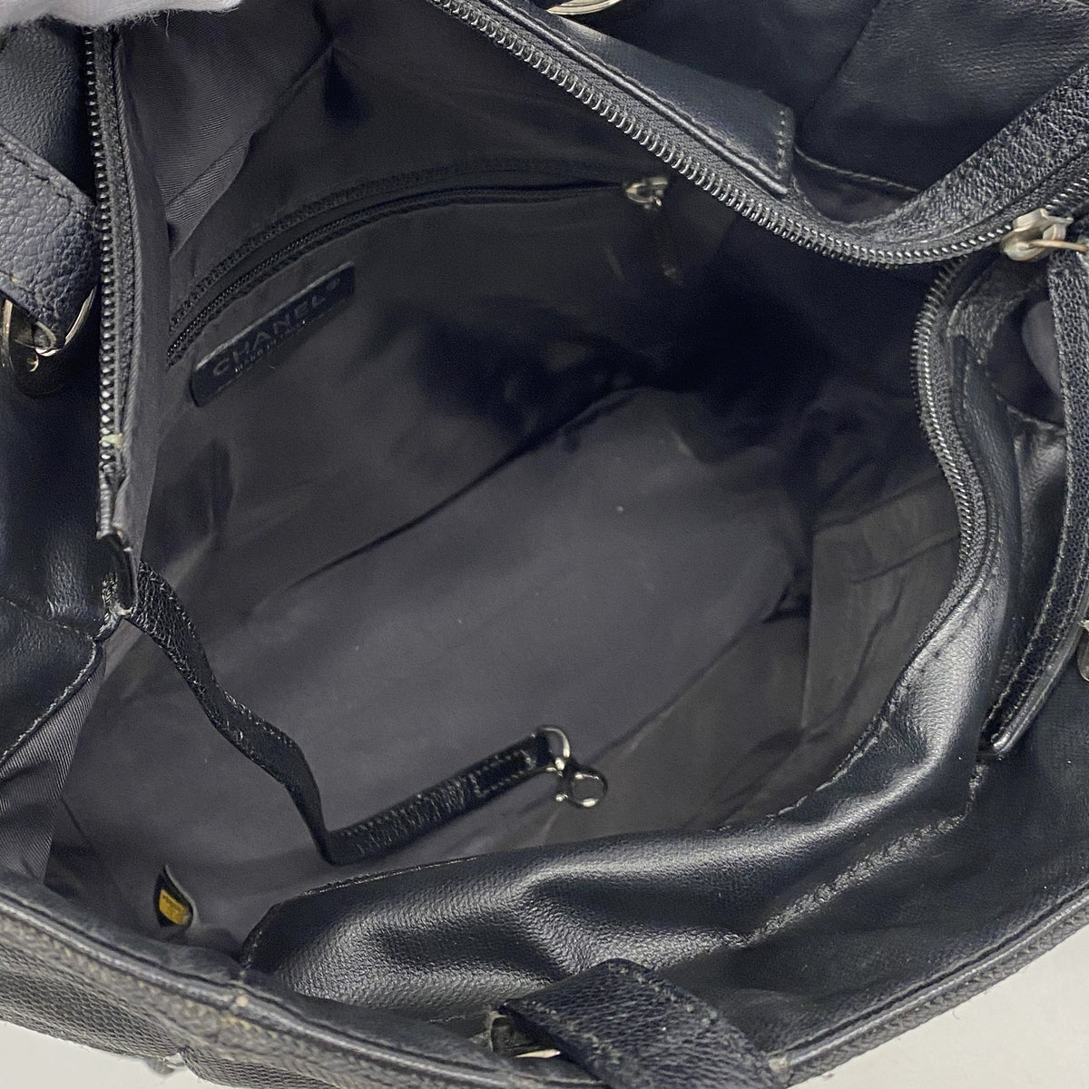 【6kd4336】シャネル トートバッグ パリビアリッツ レザー ブラック【中古】レディース