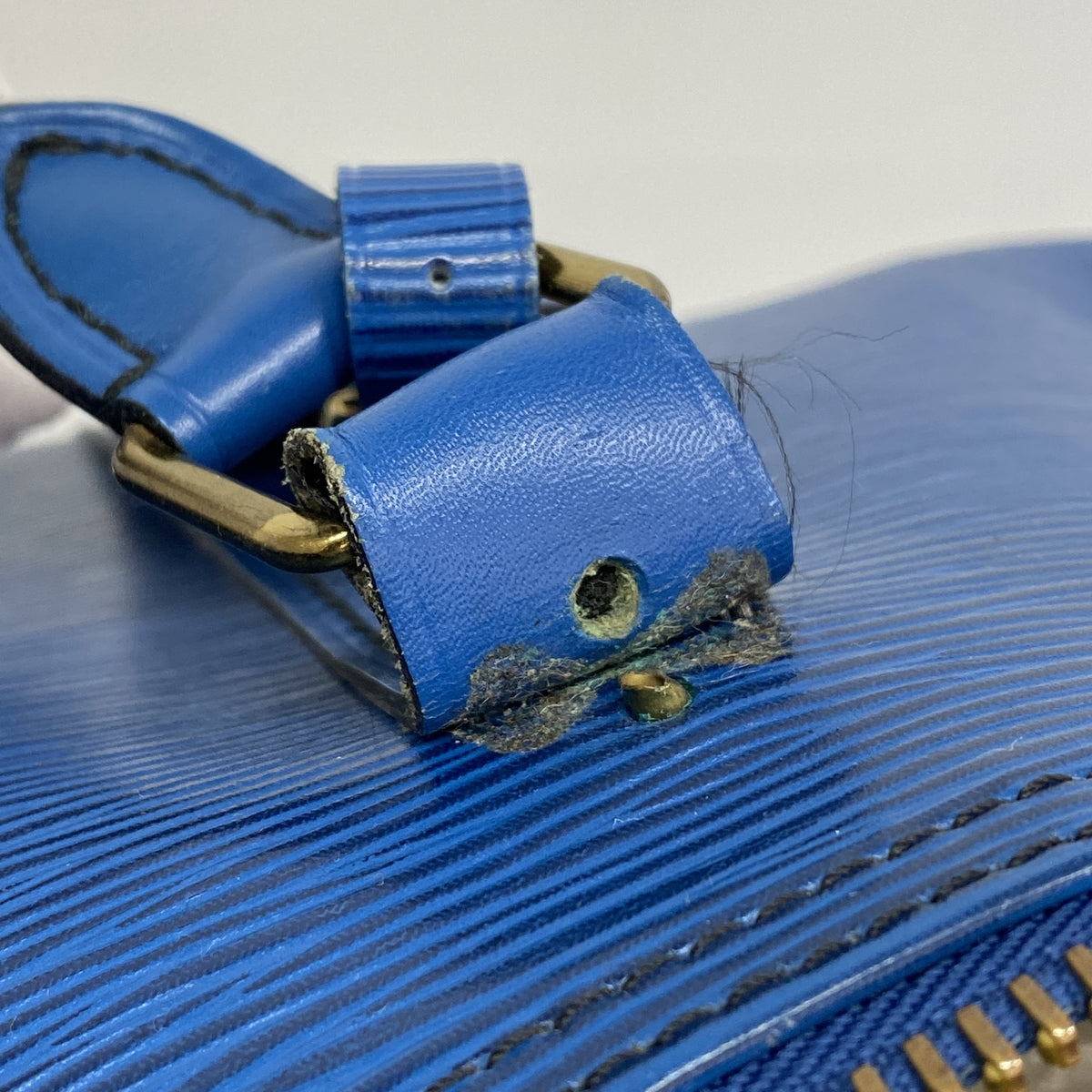 【6kd4341】ルイヴィトン ボストンバッグ エピ キーポル50 M42965 トレドブルー【中古】メンズ レディース ユニセックス