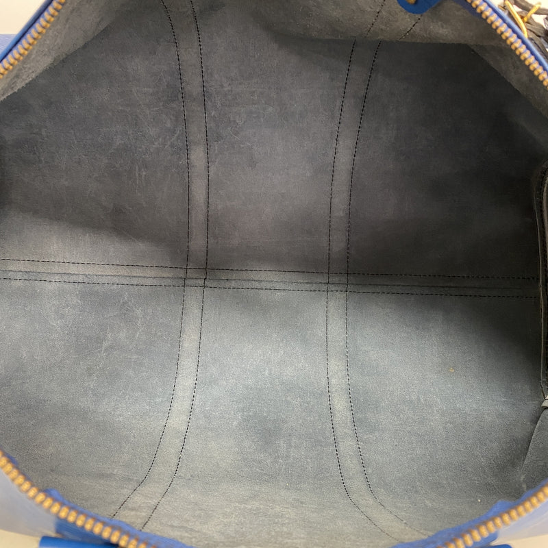 【6kd4341】ルイヴィトン ボストンバッグ エピ キーポル50 M42965 トレドブルー【中古】メンズ レディース ユニセックス