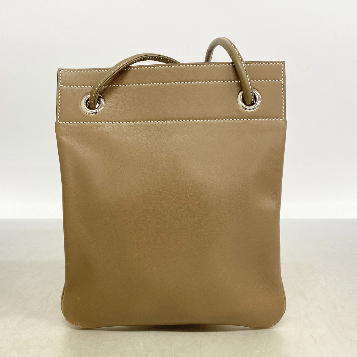 【6kd4347】エルメス ショルダーバッグ サックアリーヌミニ スイフト エトゥープ シルバー金具 B刻印【中古】レディース