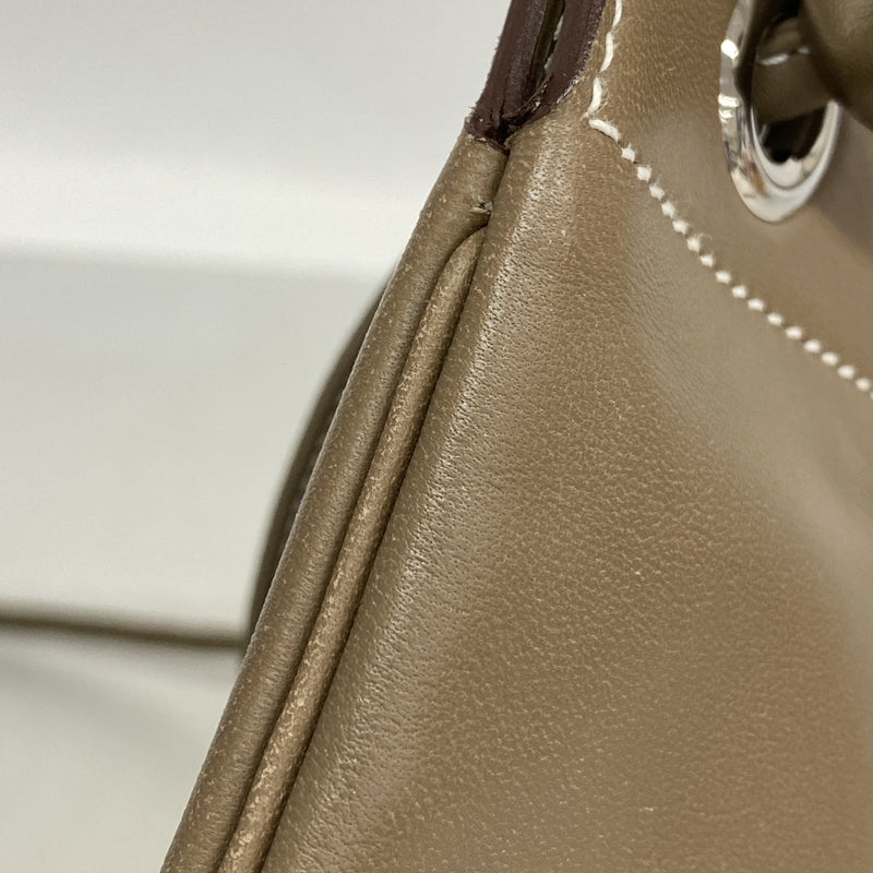 【6kd4347】エルメス ショルダーバッグ サックアリーヌミニ スイフト エトゥープ シルバー金具 B刻印【中古】レディース