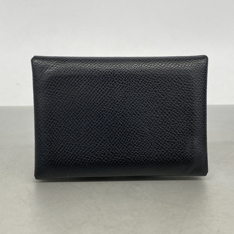 【6kd4366】エルメス コインケース カルヴィデュオ ヴォーエプソン ブラック シルバー金具 U刻印【中古】メンズ レディース ユニセックス
