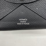 【6kd4366】エルメス コインケース カルヴィデュオ ヴォーエプソン ブラック シルバー金具 U刻印【中古】メンズ レディース ユニセックス